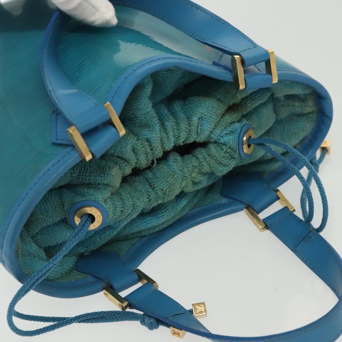 Louis Vuitton Plage Lagoon Bay Vinyl Epi Leather Blue Leather Bag (Pre-Owned)