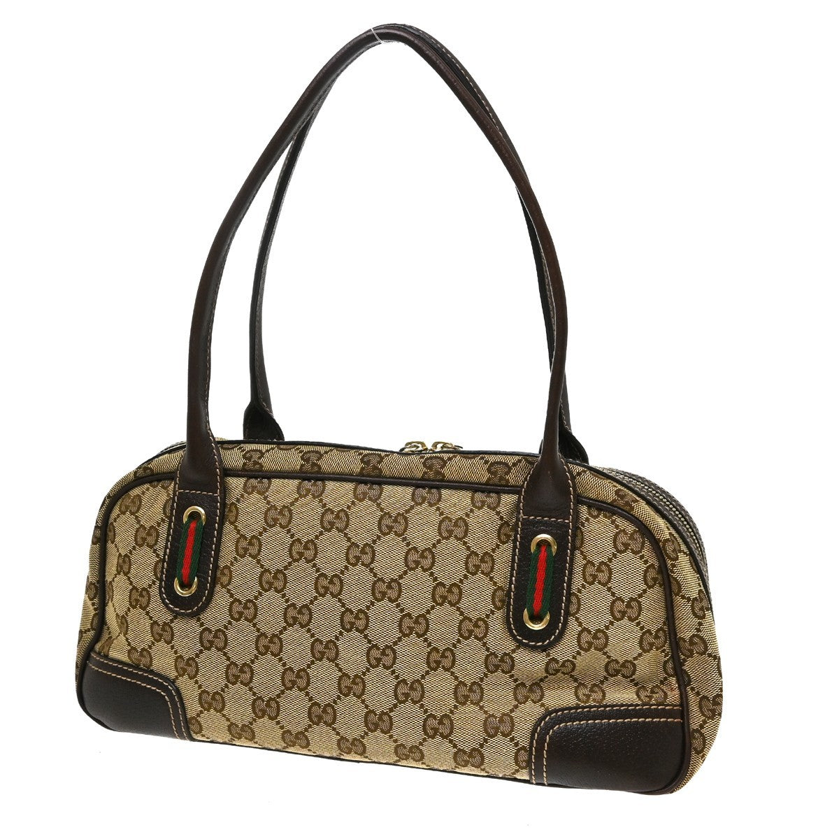 Gucci Princy Boston Bag (Outlet) Gg Coated Canvas Beige Canvas Tote Bag Bag (Pre-Owned)