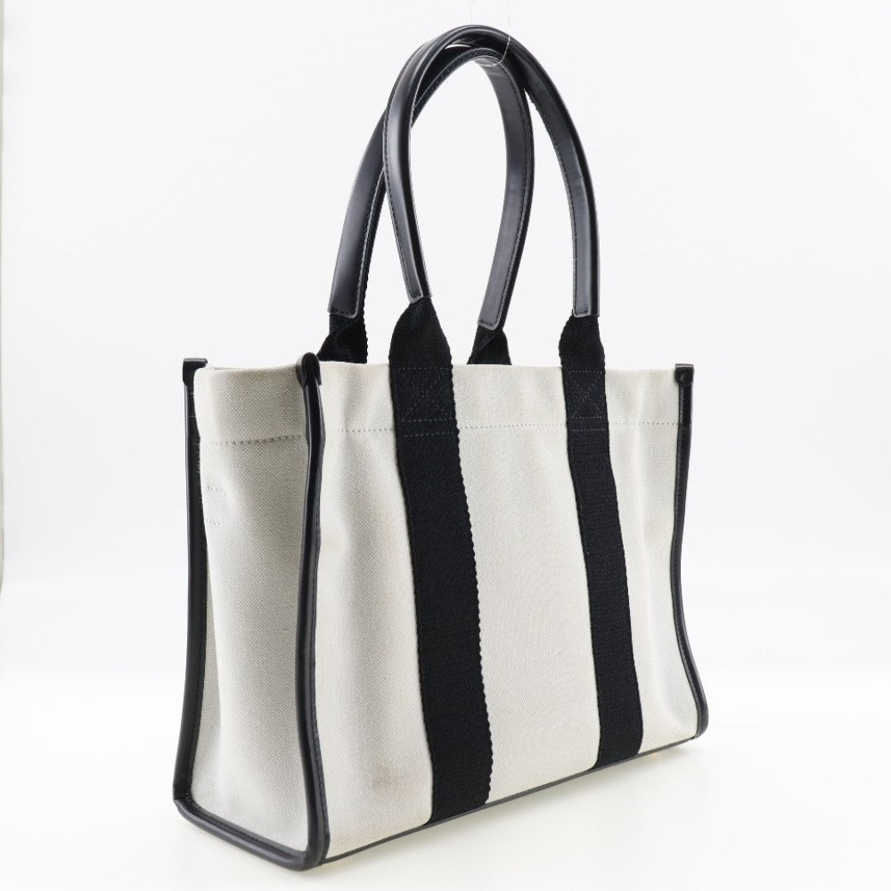Balenciaga Navy White Canvas Handbag (Pre-Owned)