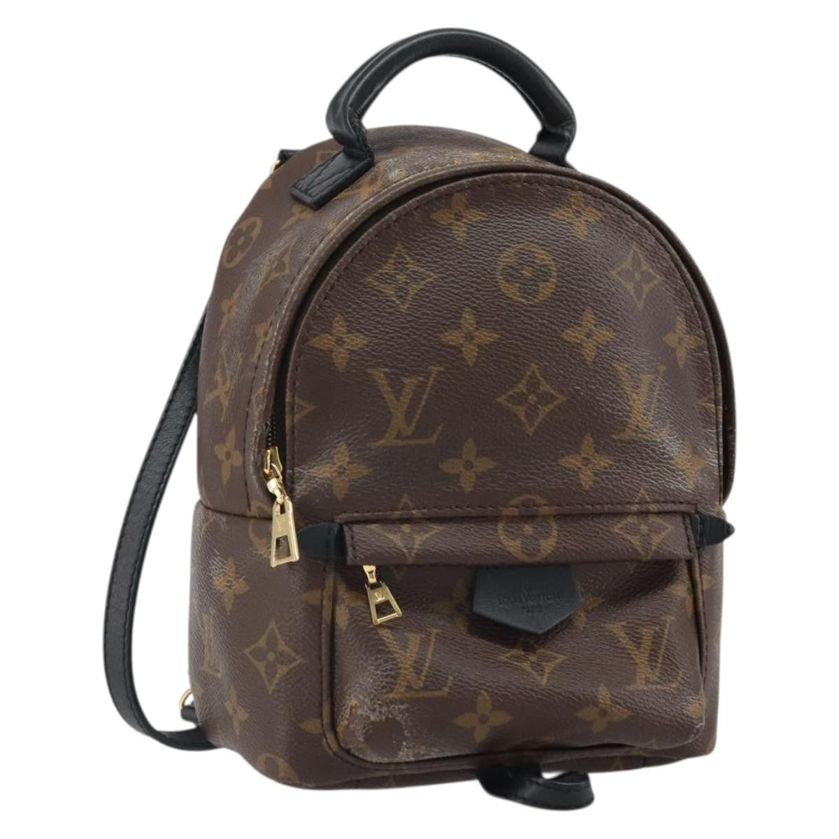 Louis Vuitton Palm Springs Monogram Canvas Brown Canvas Backpack Bag (Pre-Owned)