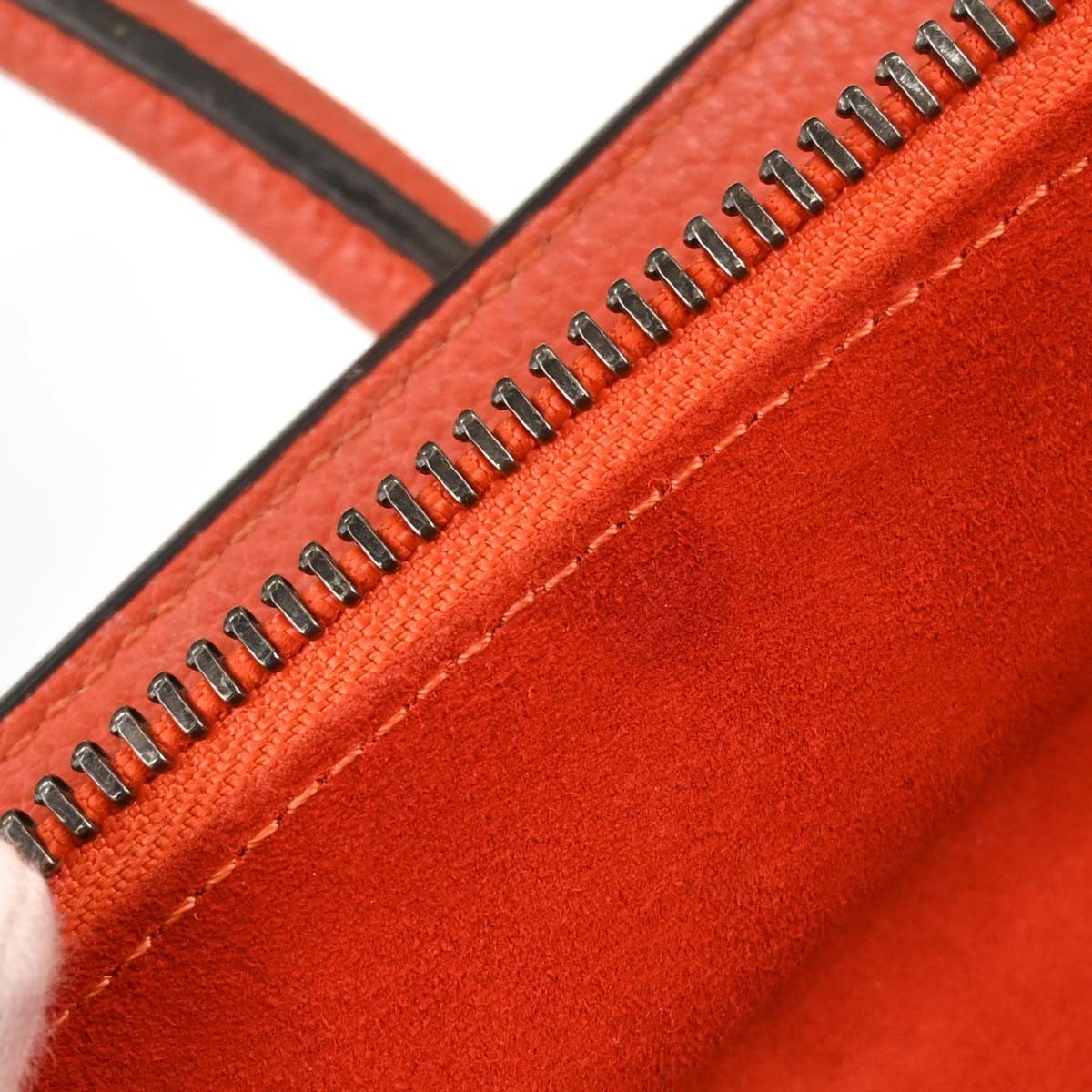 Celine Luggage Grainy Leather Red Leather Handbag (Pre-Owned)