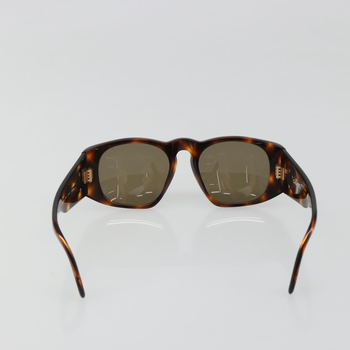 Chanel Coco Mark Barette Gold Plated Brown Plastic Sunglasse Accessory (Pre-Owned)