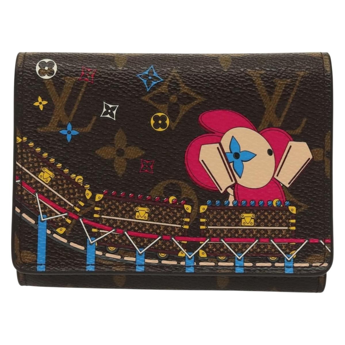Louis Vuitton Victorine Monogram Vivienne Japan Garden Brown Canvas Wallets Accessory (Pre-Owned)