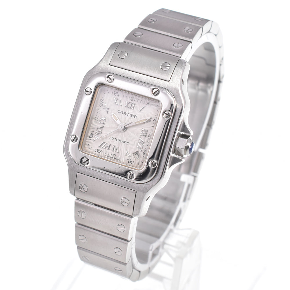 Cartier Santos De Cartier Galbee Automatic Stainless Steel Watch (Pre-Owned)