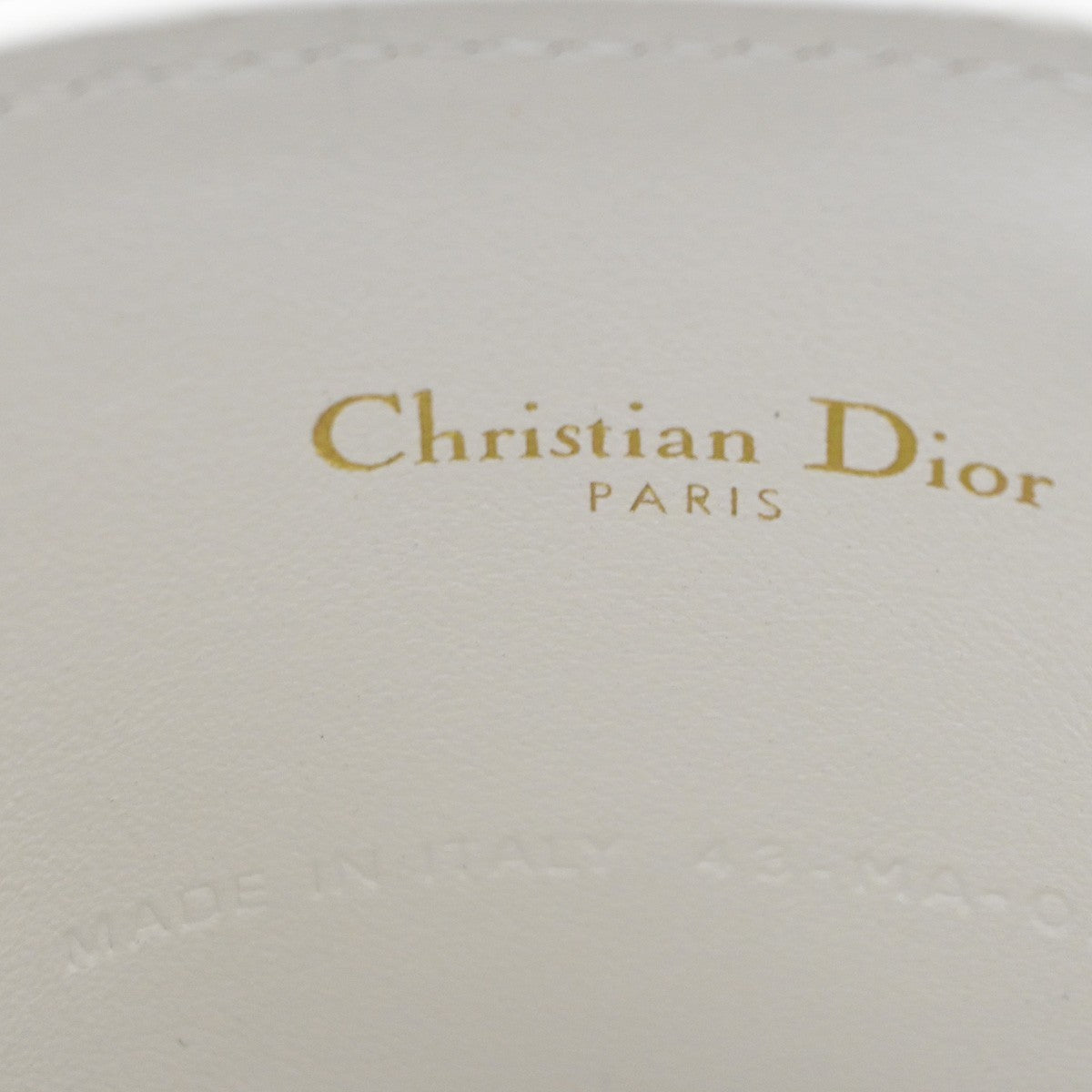Christian Dior Vibe Bottle Holder Printed Leather White Leather Shoulder Bag Bag (Pre-Owned)