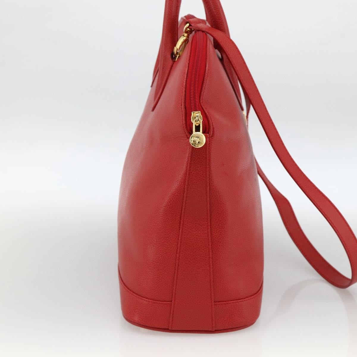 Burberry Vintage Leather Red Leather Handbag (Pre-Owned)