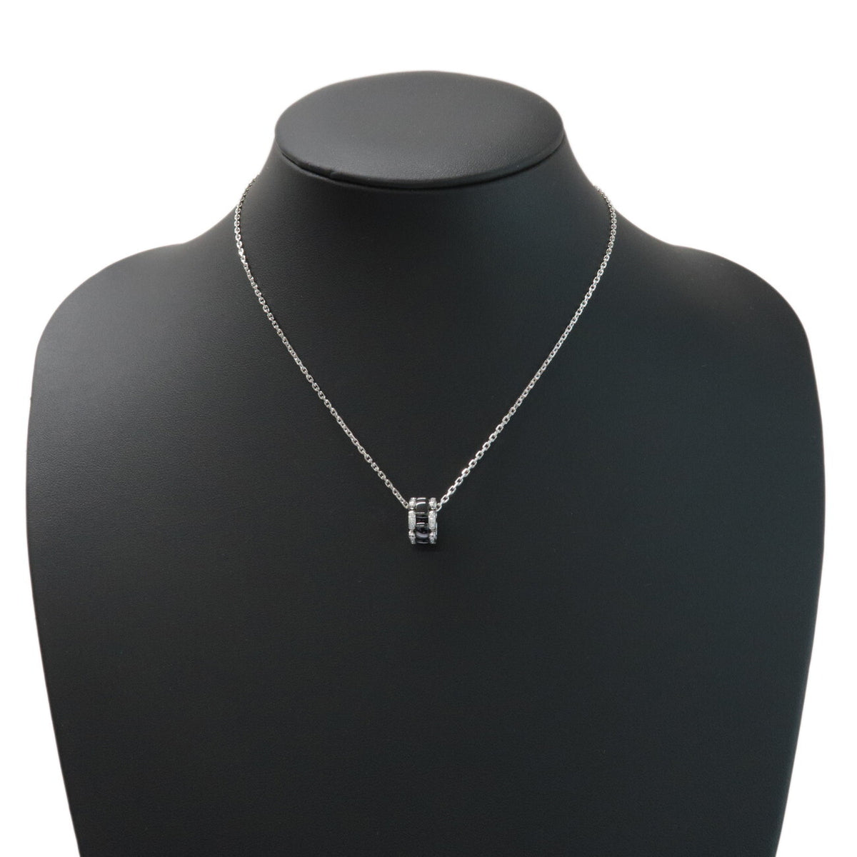 Chanel Ultra Pendant 18K White Gold With Diamonds And Hematite Silver White_Gold Necklace Jewelry (Pre-Owned)