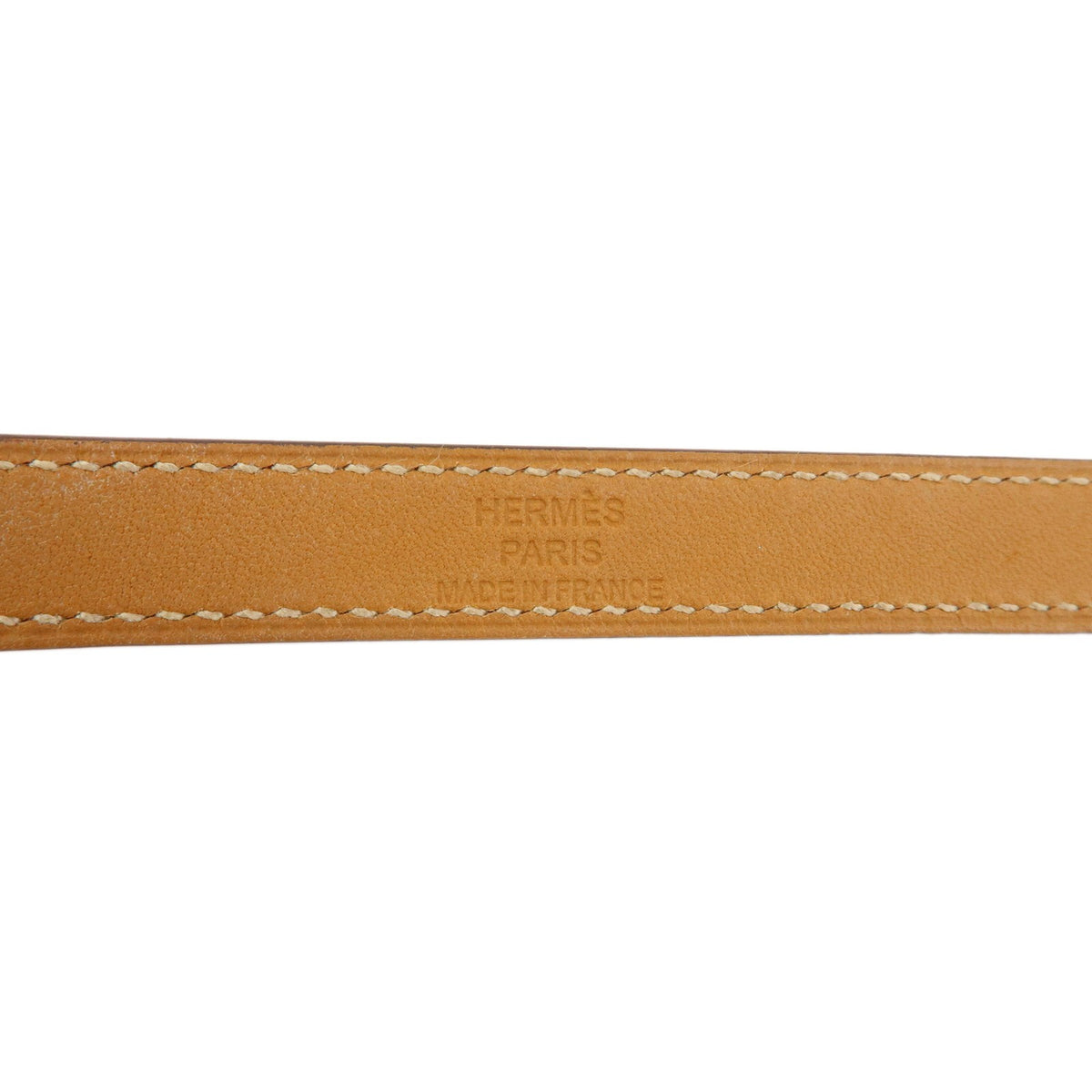 Hermes Kelly Double Tour Leather Orange Leather Bracelet Jewelry (Pre-Owned)
