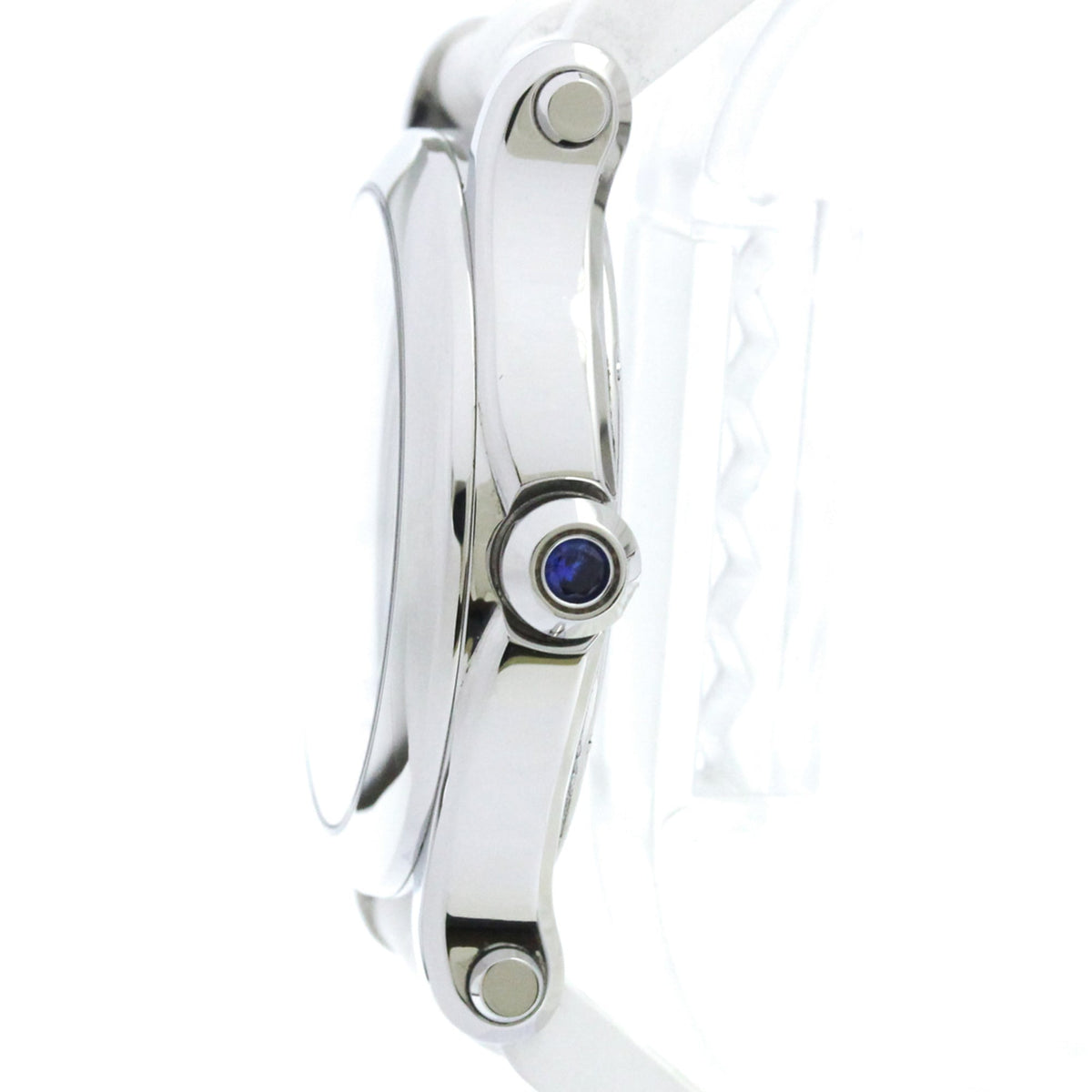 Chopard Happy Sport Quartz Stainless Steel With Floating Diamonds Watch (Pre-Owned)
