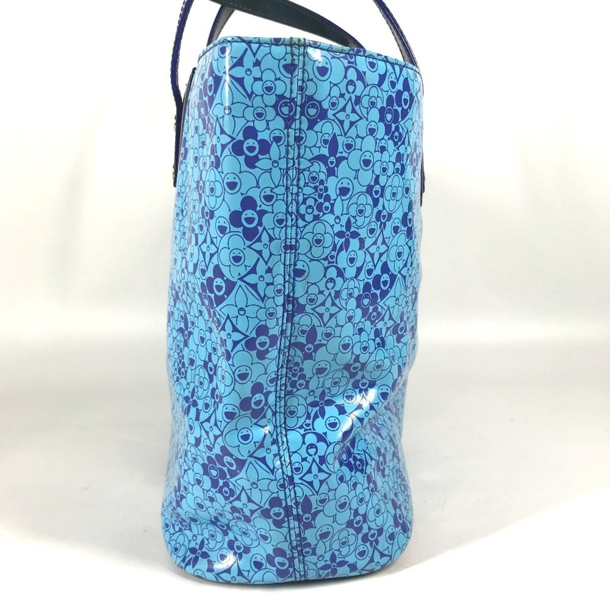 Louis Vuitton Blossom Tote Patent Leather Blue Patent_Leather Handbag (Pre-Owned)