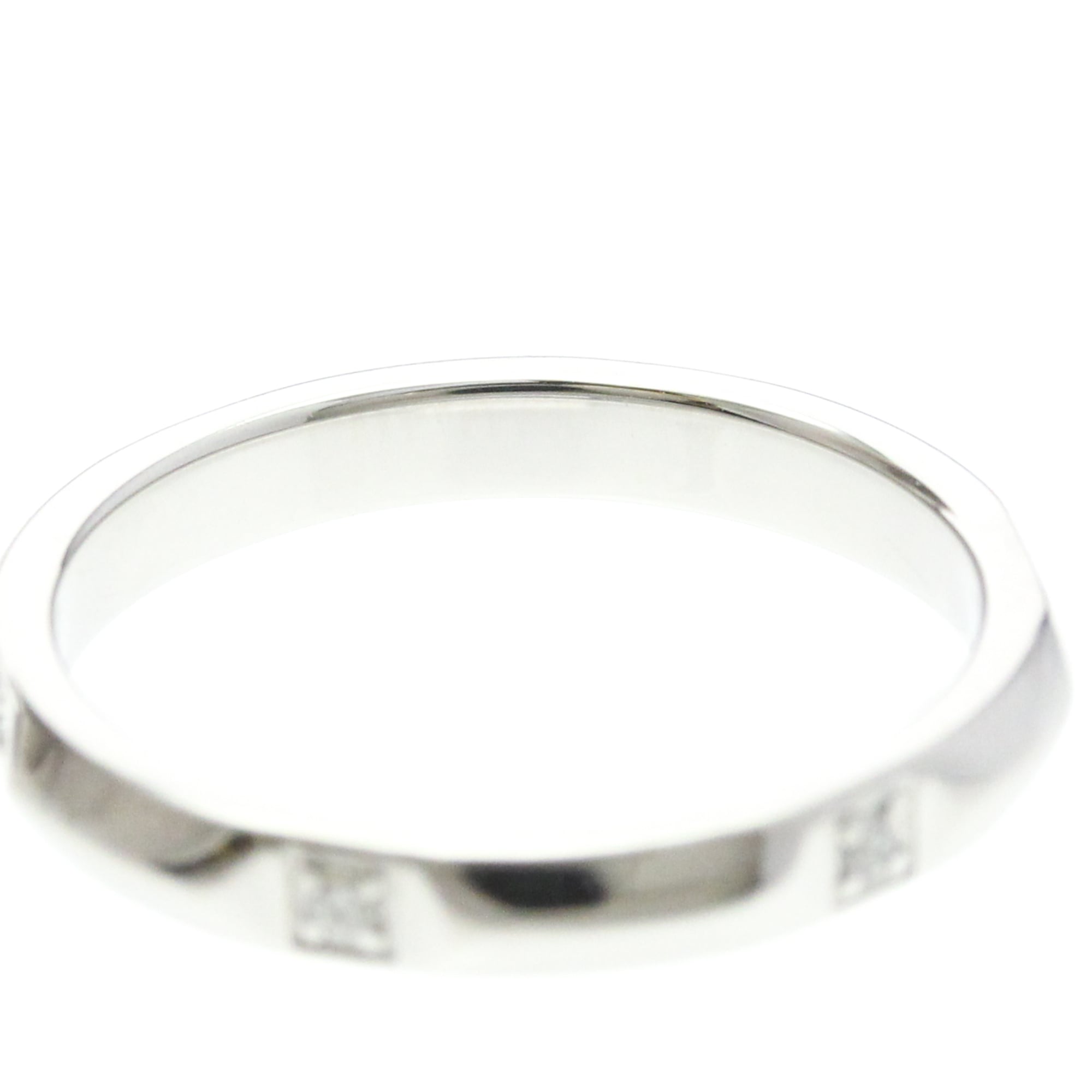 Tiffany & Co. True Band Platinum / 5Pdiamond Silver Platinum Ring Jewelry (Pre-Owned)