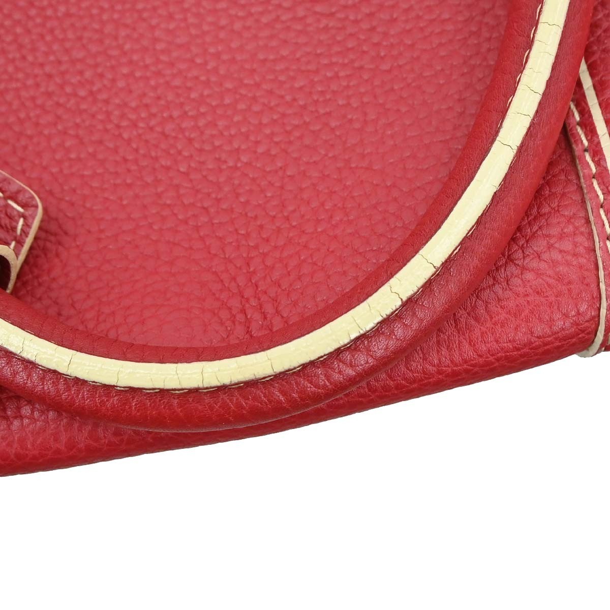 Louis Vuitton Carryall Leather Red Leather Travel Bag Bag (Pre-Owned)