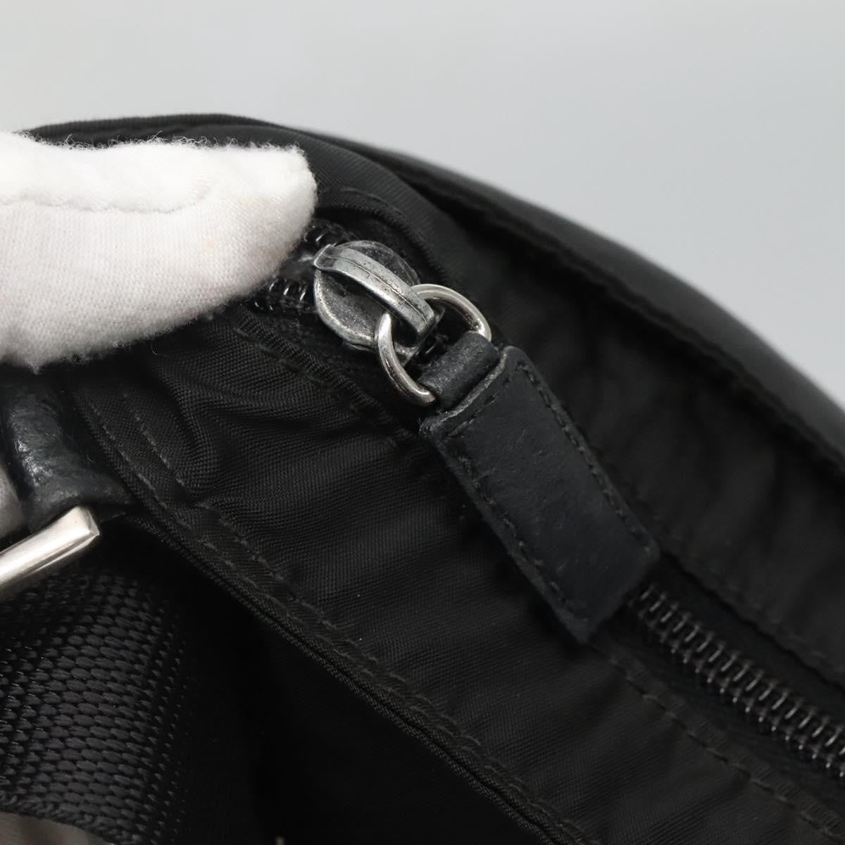 Prada Flat Messenger Tessuto Black Nylon Shoulder Bag Bag (Pre-Owned)
