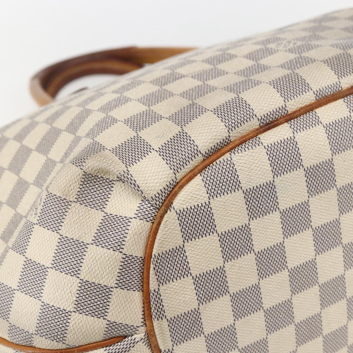 Louis Vuitton Riviera Damier White Canvas Handbag (Pre-Owned)
