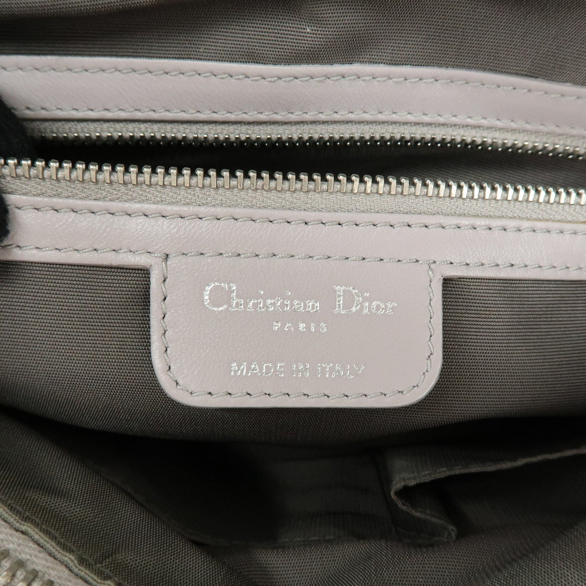 Christian Dior Granville Satchel Cannage Quilt Leather Purple Leather Handbag (Pre-Owned)