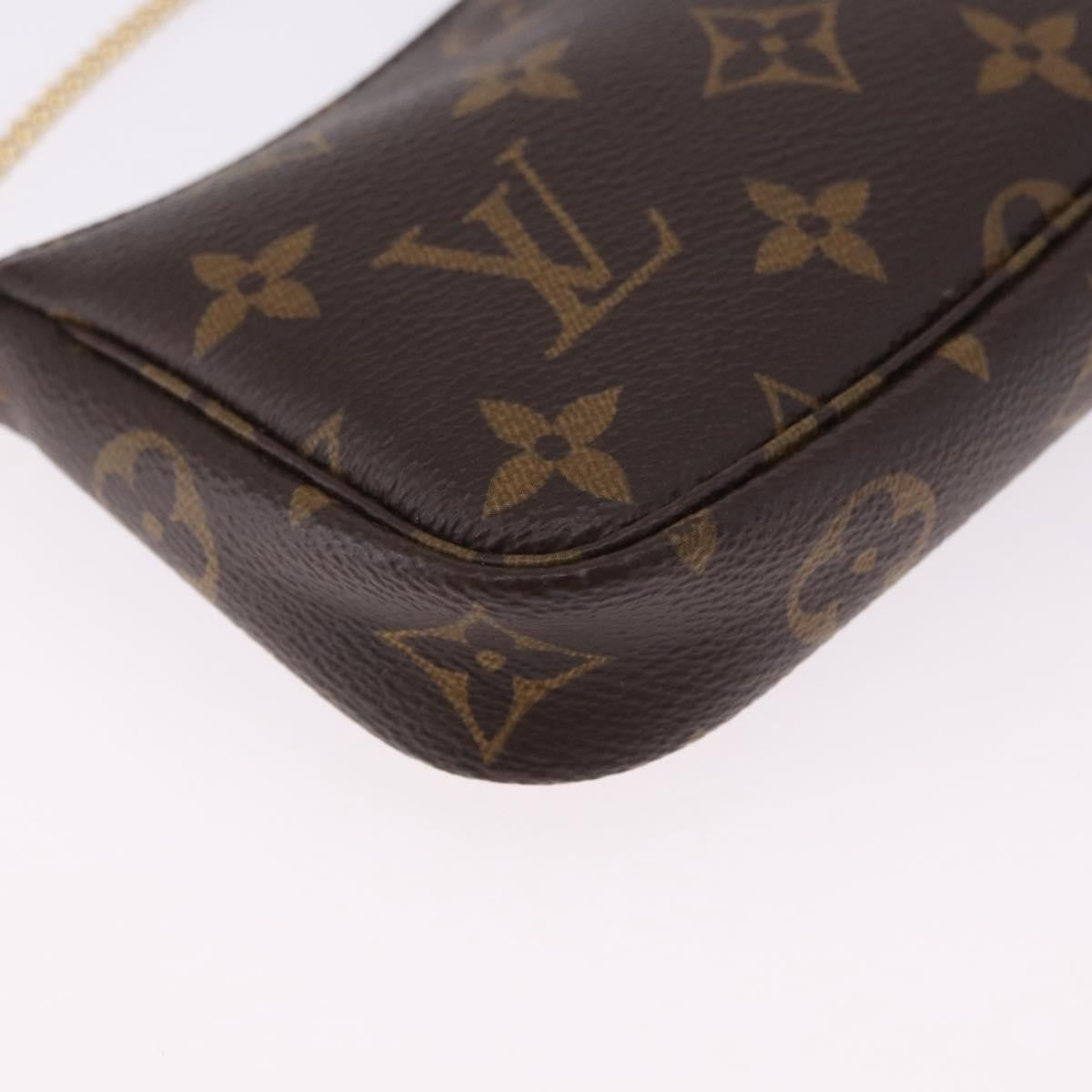 Louis Vuitton Mini Pochette Accessoires Canvas Brown Canvas Clutche & Pouche Bag (Pre-Owned)