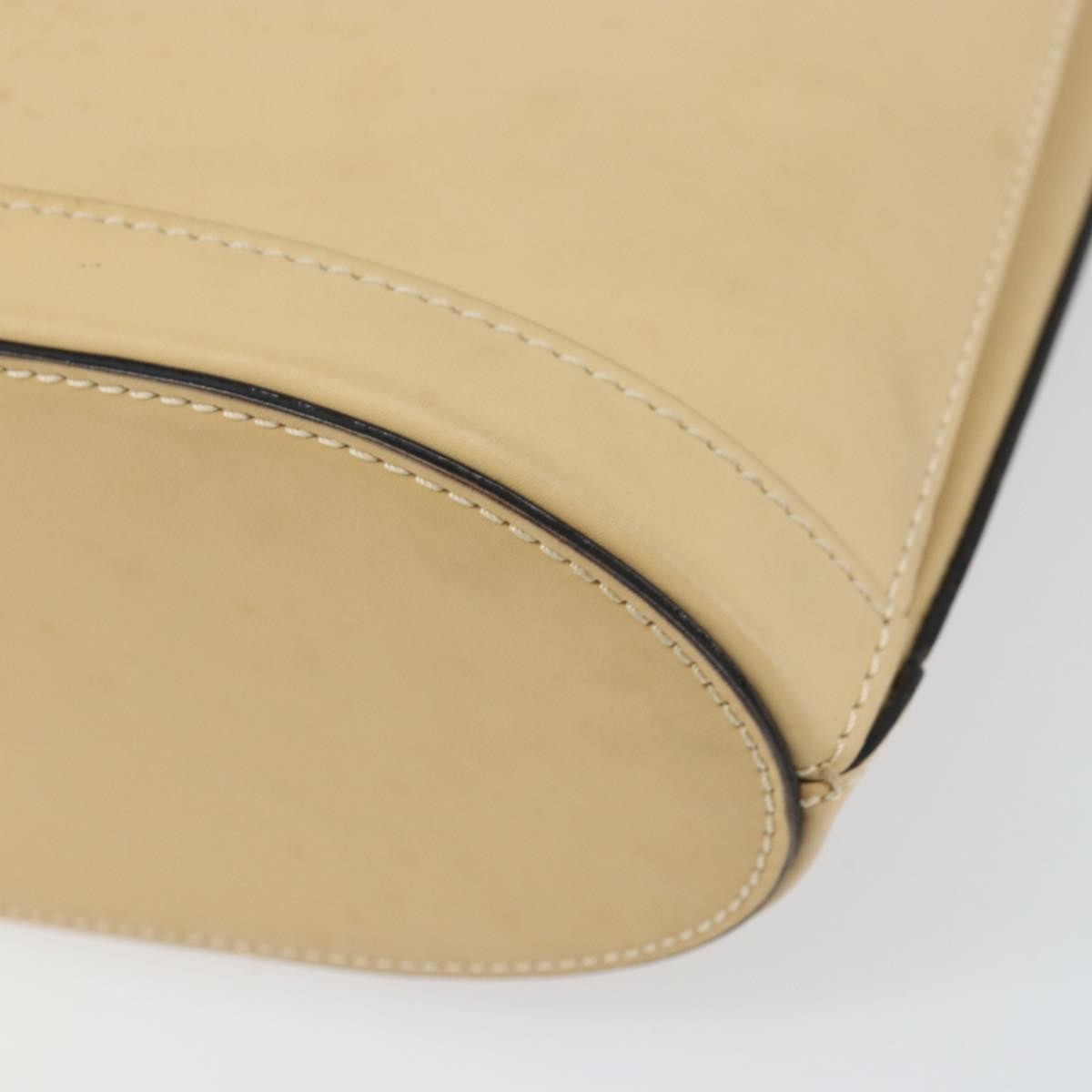 Celine Vintage Leather Beige Leather Shoulder Bag Bag (Pre-Owned)
