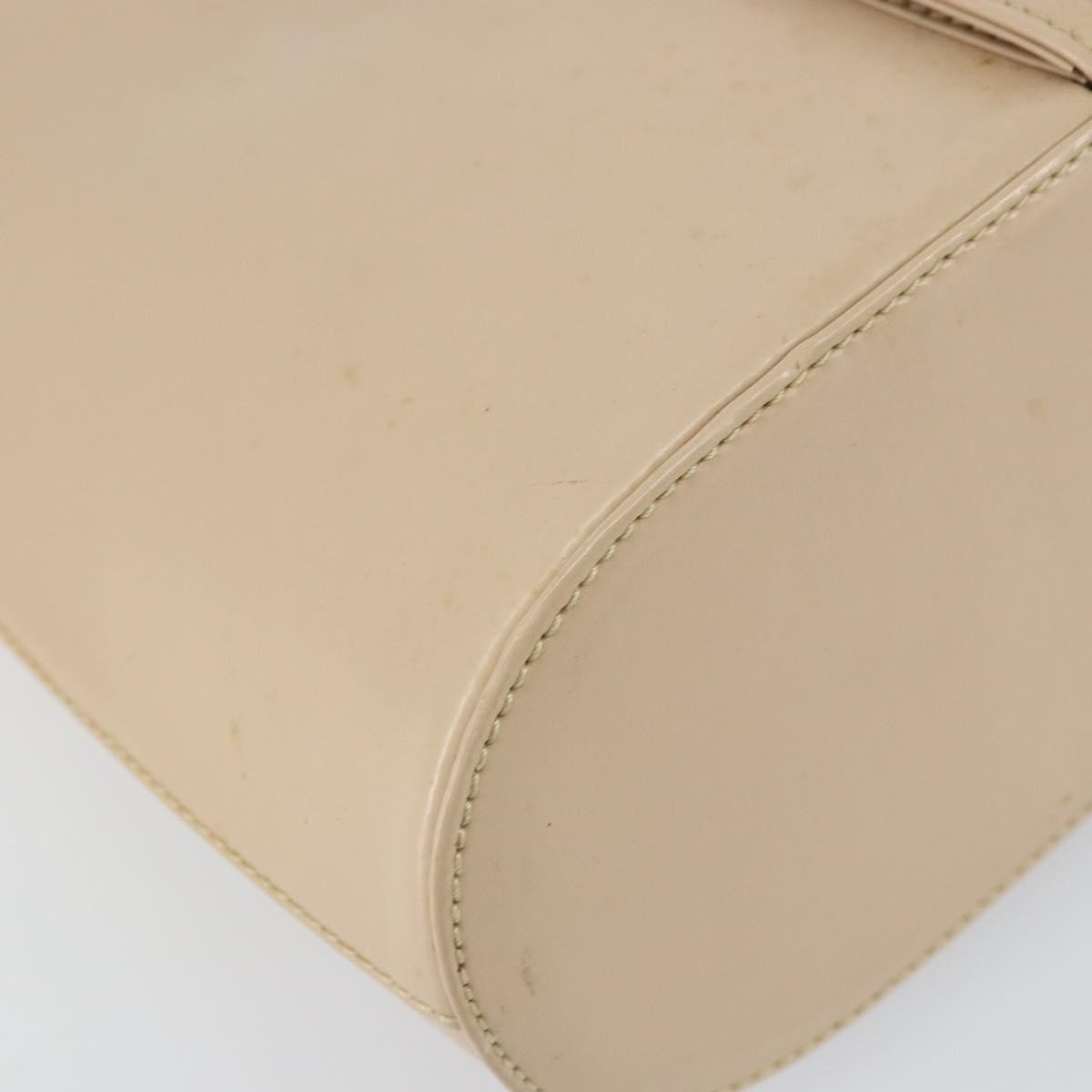 Salvatore Ferragamo Gancini Leather Beige Leather Shoulder Bag Bag (Pre-Owned)