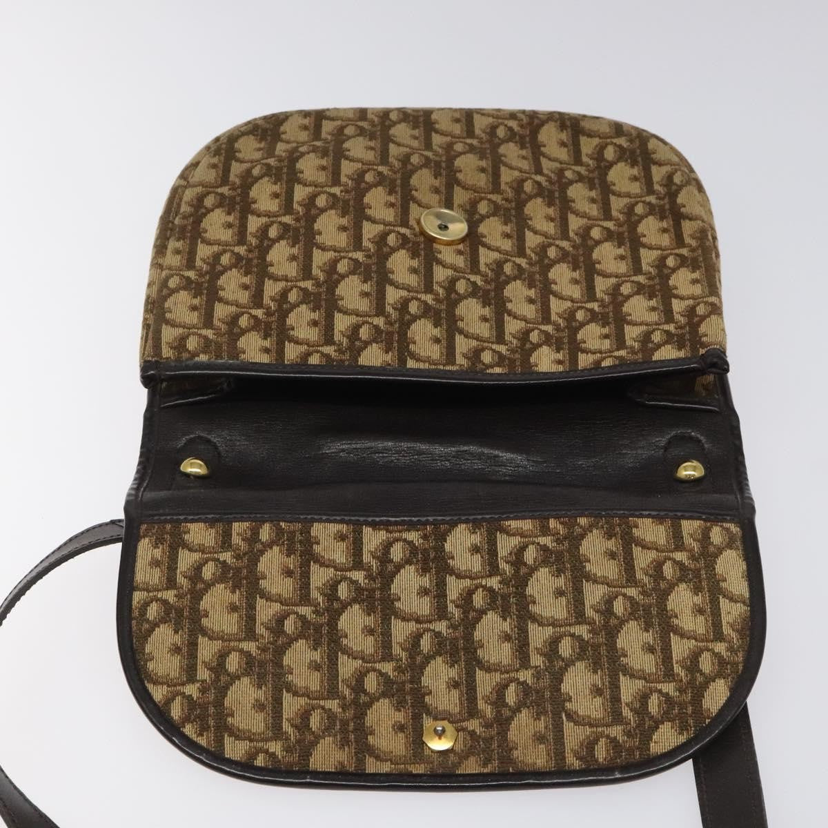 Christian Dior Vintage Trotter Canvas Brown Canvas Shoulder Bag Bag (Pre-Owned)