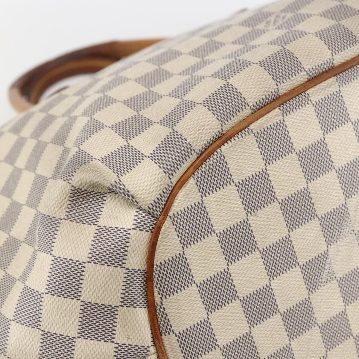 Louis Vuitton Riviera Damier White Canvas Handbag (Pre-Owned)