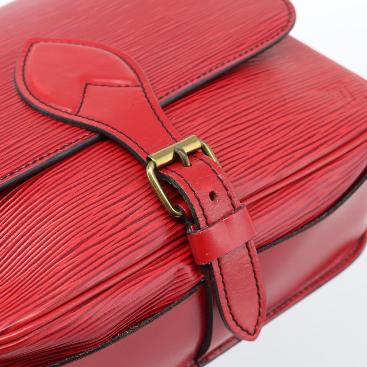 Louis Vuitton Cartouchiere Epi Leather Red Leather Shoulder Bag Bag (Pre-Owned)