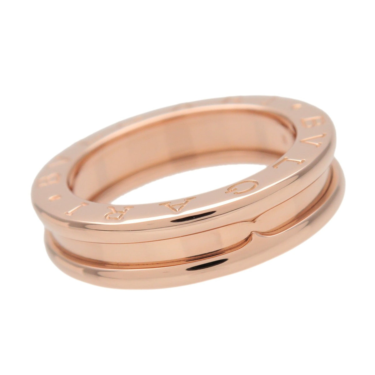 Bvlgari B.Zero1 One Band 18K Rose Gold Gold Rose_Gold Ring Jewelry (Pre-Owned)