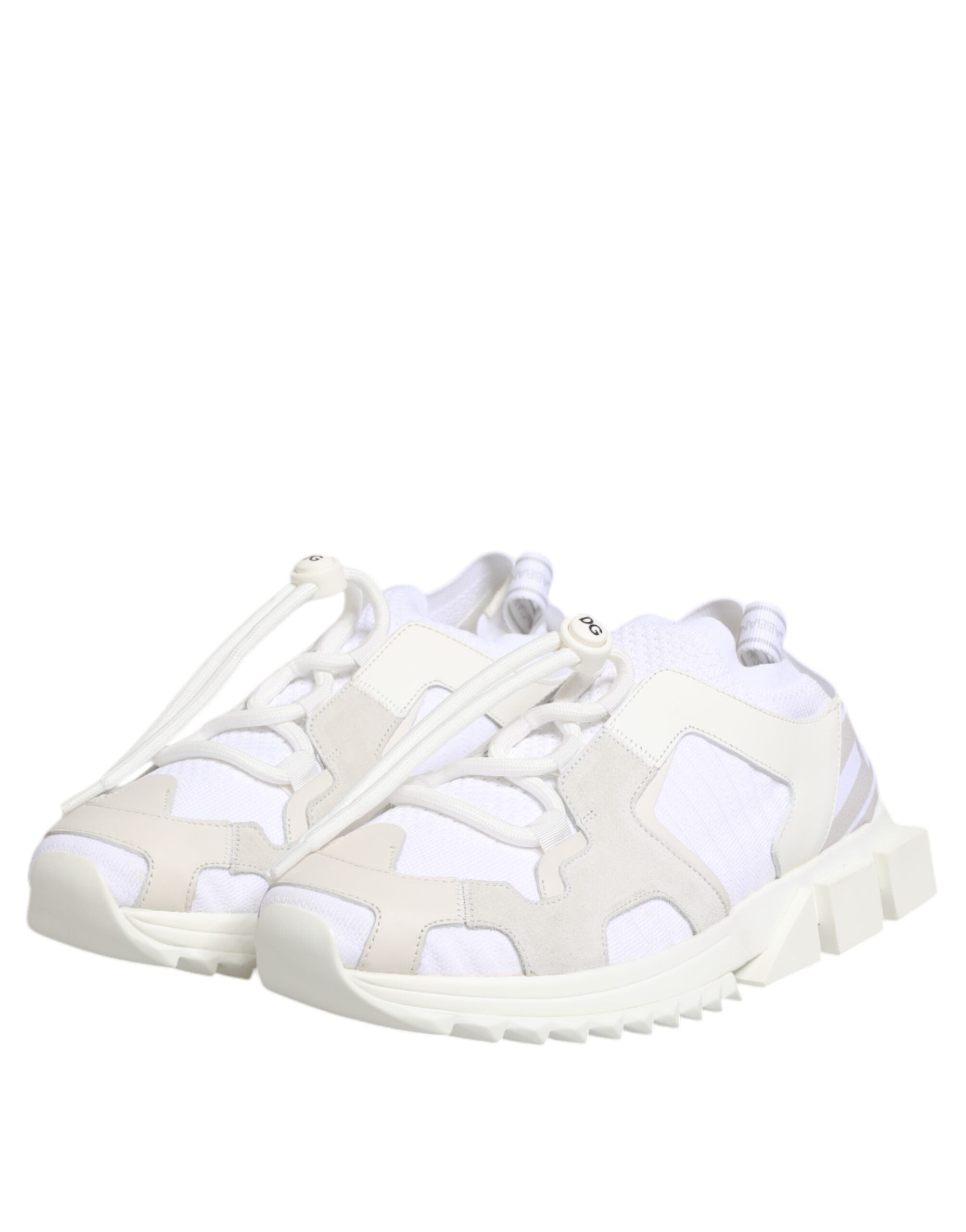 Dolce & Gabbana White Sorrento Low Top Lace Up Sneakers Men's Shoes (Pre-Owned)
