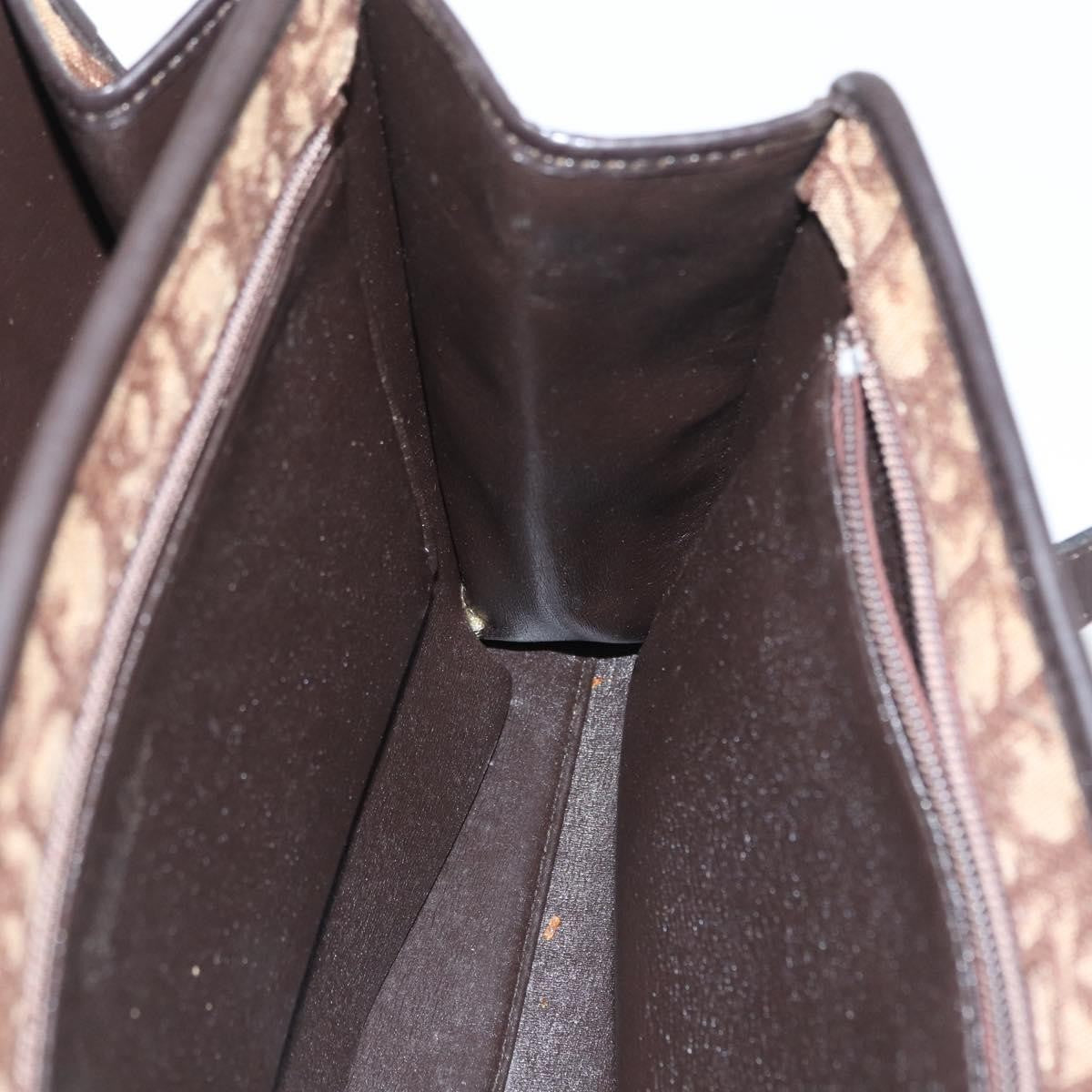 Christian Dior Trotter Canvas Beige Canvas Shoulder Bag Bag (Pre-Owned)