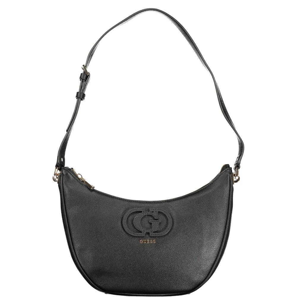 Guess Jeans Nero Poliuretano Women Women's Handbag