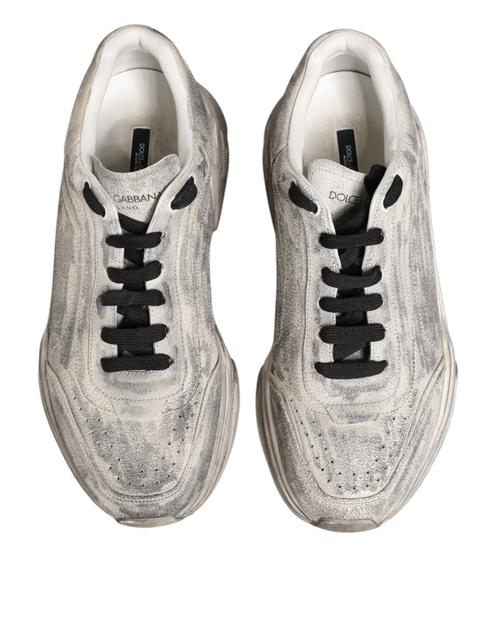 Dolce & Gabbana White Daymaster Low Top Men Sneakers Men's Shoes (Pre-Owned)