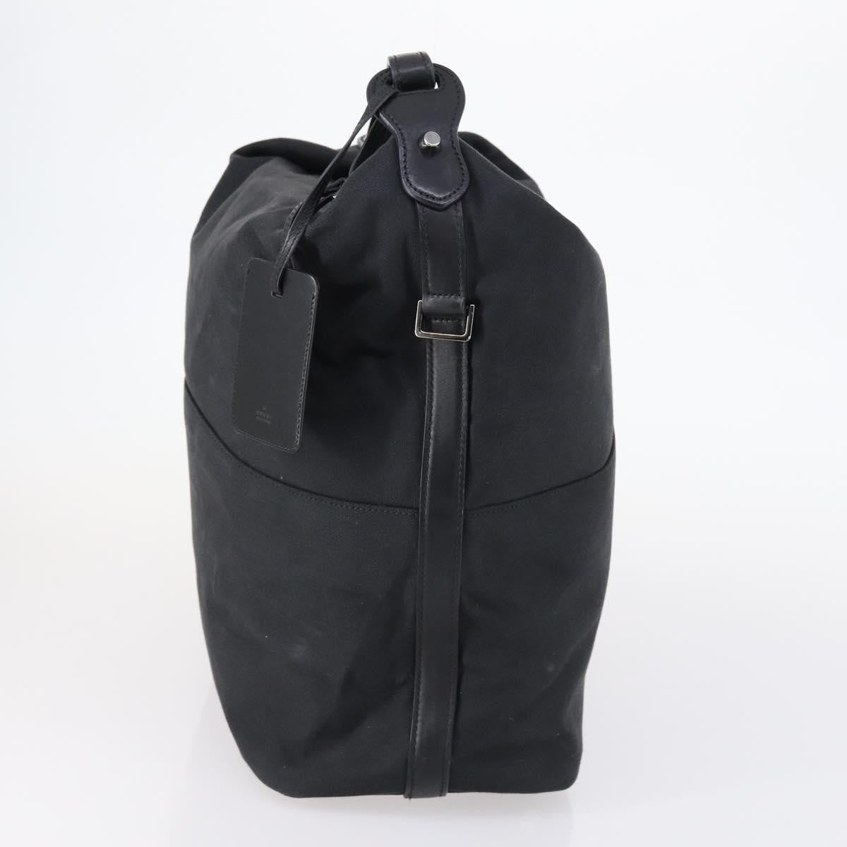 Gucci Vanity Tote Canvas Black Canvas Handbag (Pre-Owned)