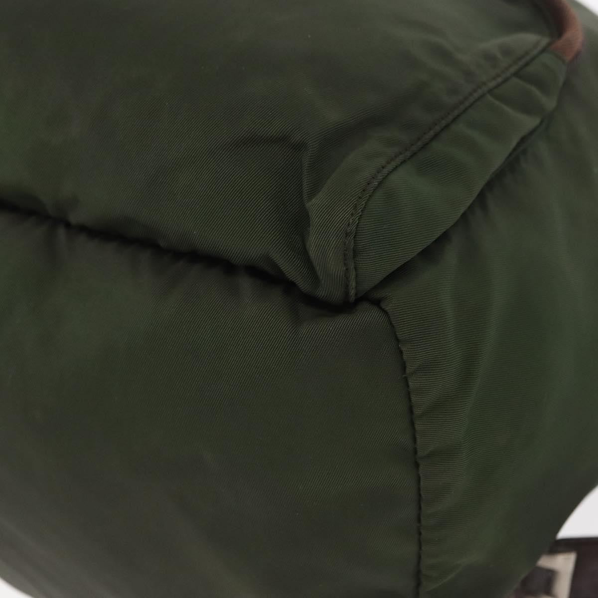 Prada Front Pocket Tessuto Khaki Nylon Backpack Bag (Pre-Owned)
