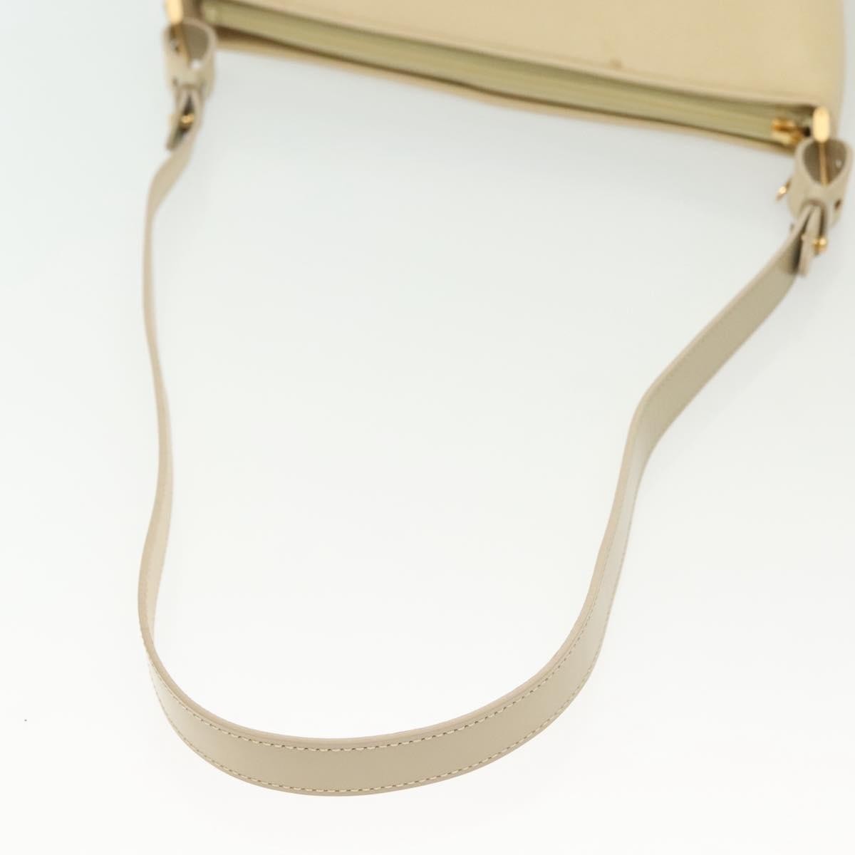 Burberry Shoulder Leather Beige Leather Shoulder Bag Bag (Pre-Owned)