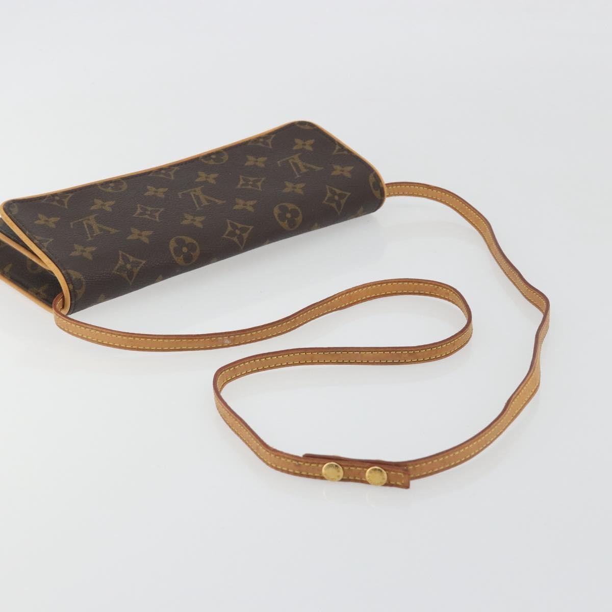 Louis Vuitton Twin Monogram Canvas Brown Canvas Clutche & Pouche Bag (Pre-Owned)
