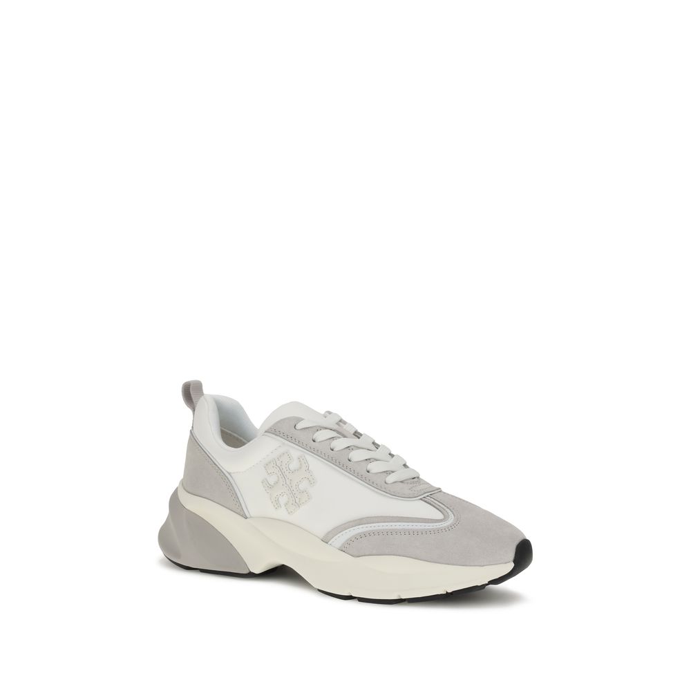 Tory Burch White Calf Leather Bos Taurus Athletic Women's Sneakers
