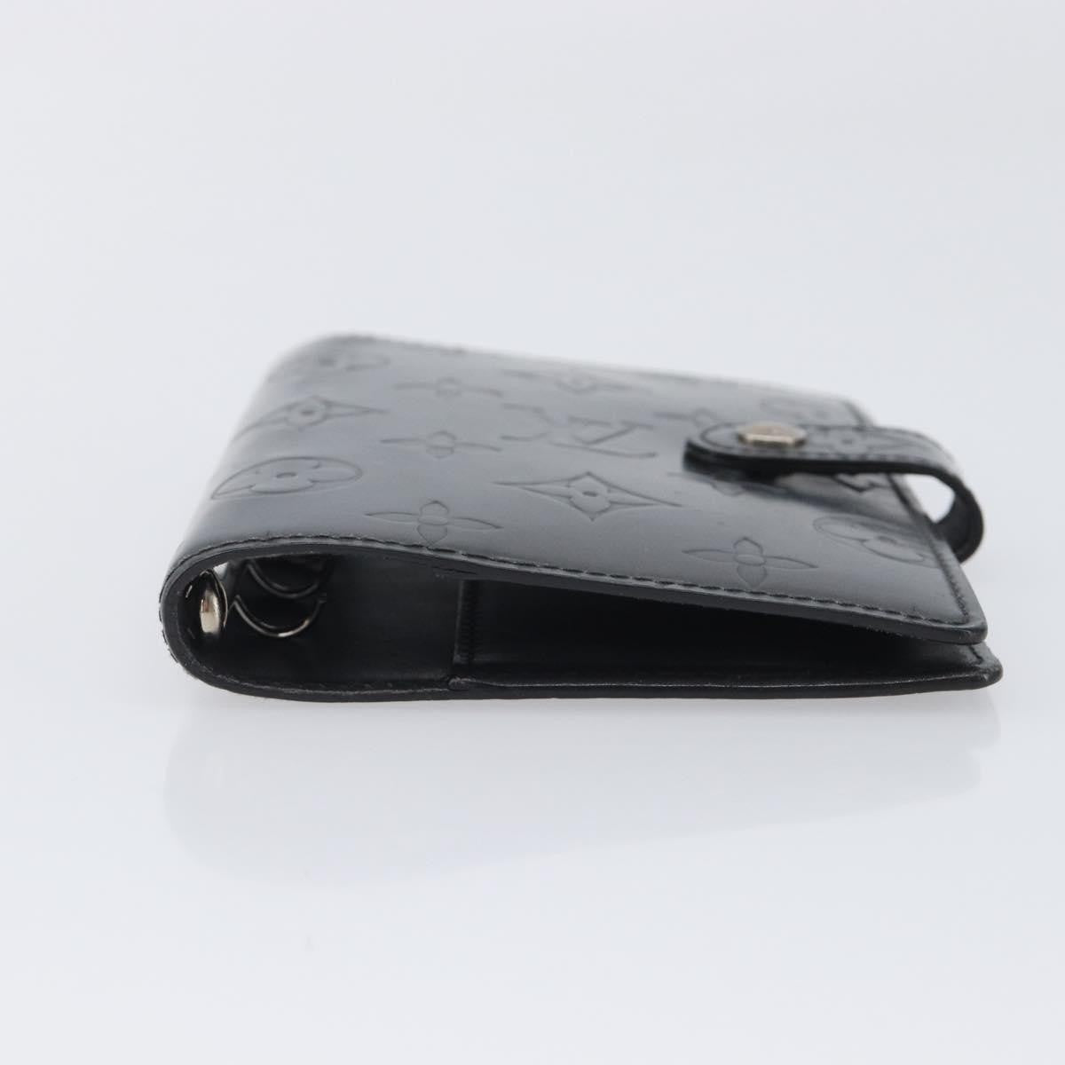 Louis Vuitton Agenda Cover Patent Leather Black Canvas Wallets Accessory (Pre-Owned)
