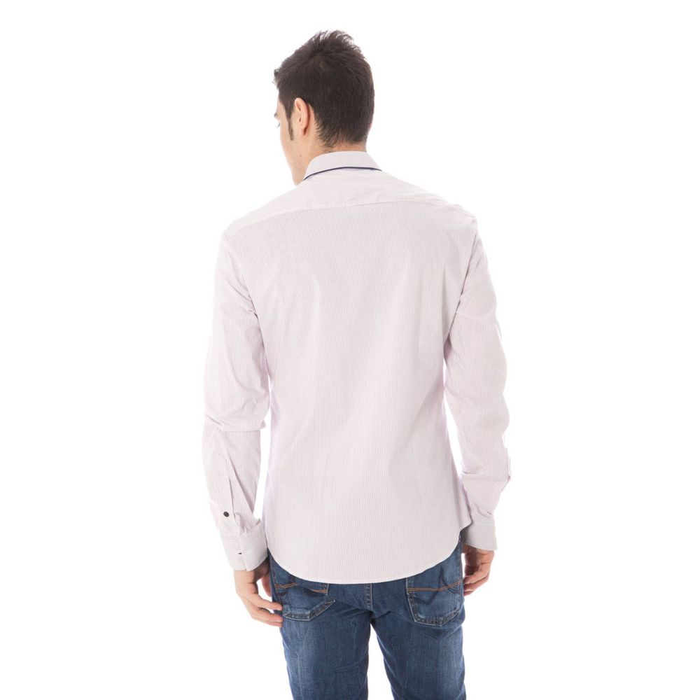 Costume National Pink Cotton Men's Shirt