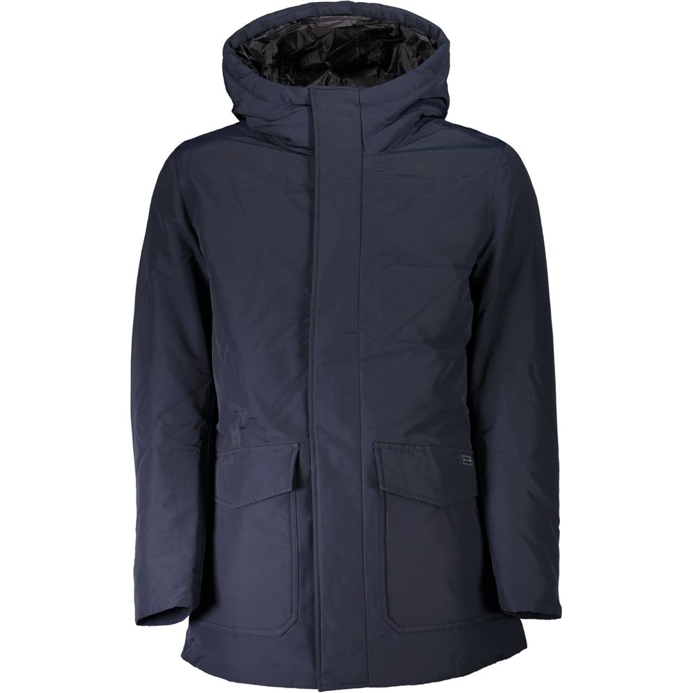 Woolrich Blue Cotton Men Men's Jacket