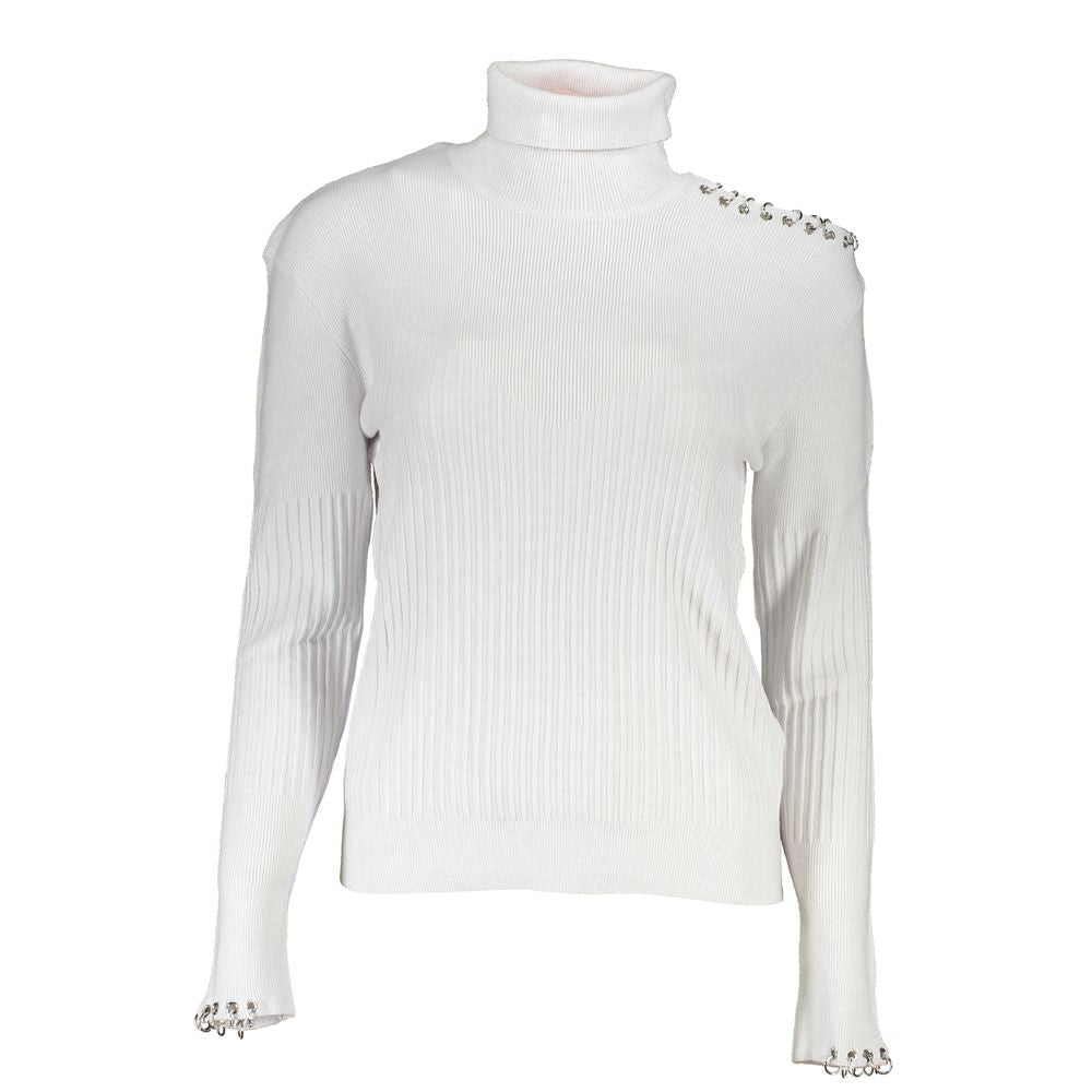 Patrizia Pepe Grigio Poliammide Women Sweater Women's Turtleneck