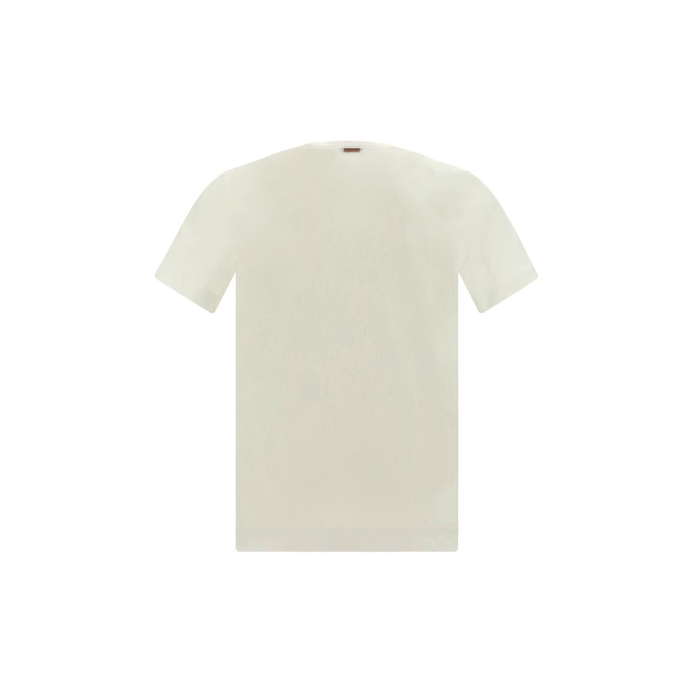 ZEGNA White Cotton Men's T-Shirt