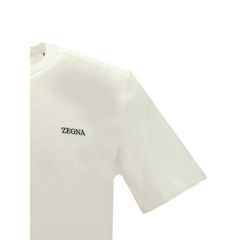 ZEGNA White Cotton Men's T-Shirt