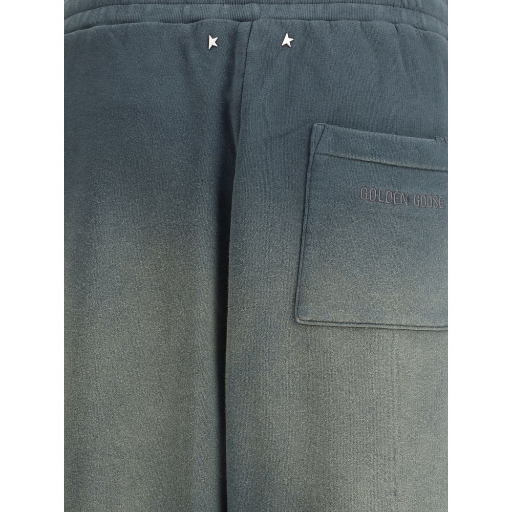 Golden Goose Blue Cotton Joggers (Workout Women's Pants)