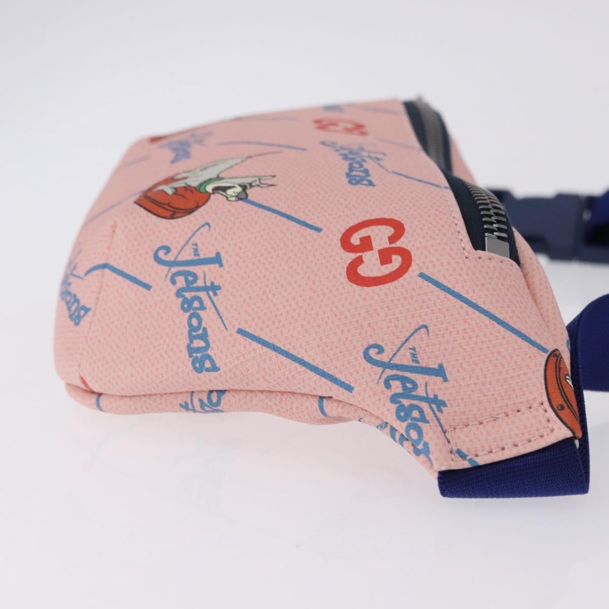 Gucci Children's Belt Bag Printed Gg Coated Canvas Pink Canvas Clutche & Pouche Bag (Pre-Owned)