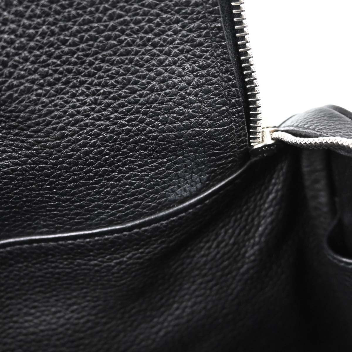 Hermes Lindy Clemence Black Leather Shoulder Bag Bag (Pre-Owned)