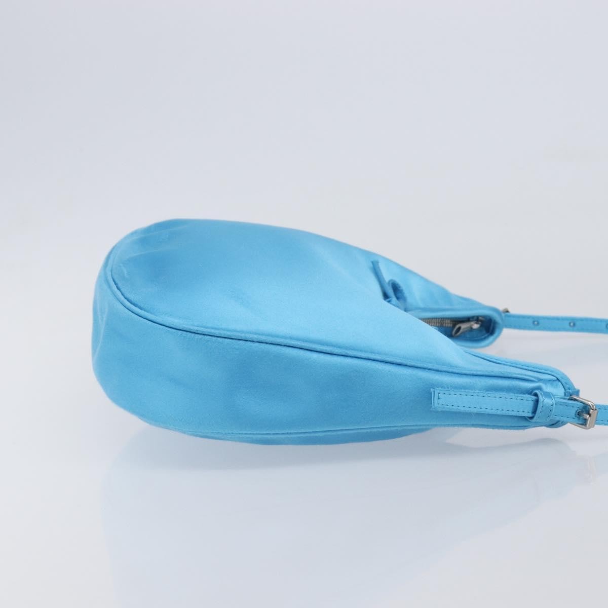 Balenciaga Leopolda Satin Blue Satin Shoulder Bag Bag (Pre-Owned)