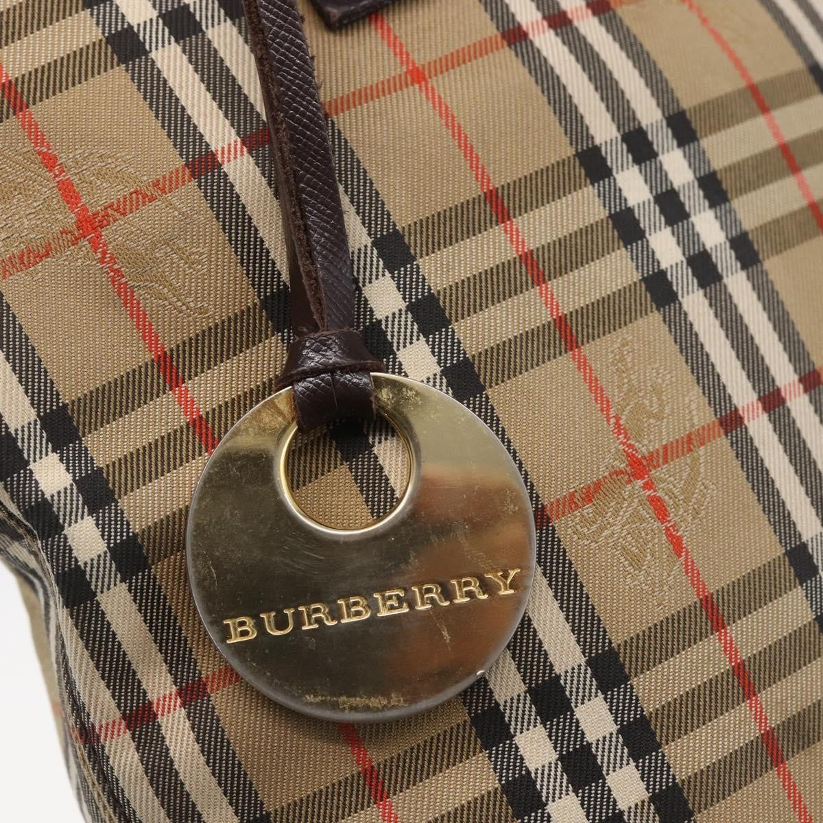 Burberry Vintage Canvas Beige Canvas Tote Bag Bag (Pre-Owned)