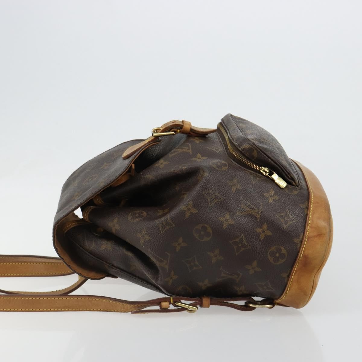 Louis Vuitton Vintage Montsouris Monogram Canvas Brown Canvas Backpack Bag (Pre-Owned)