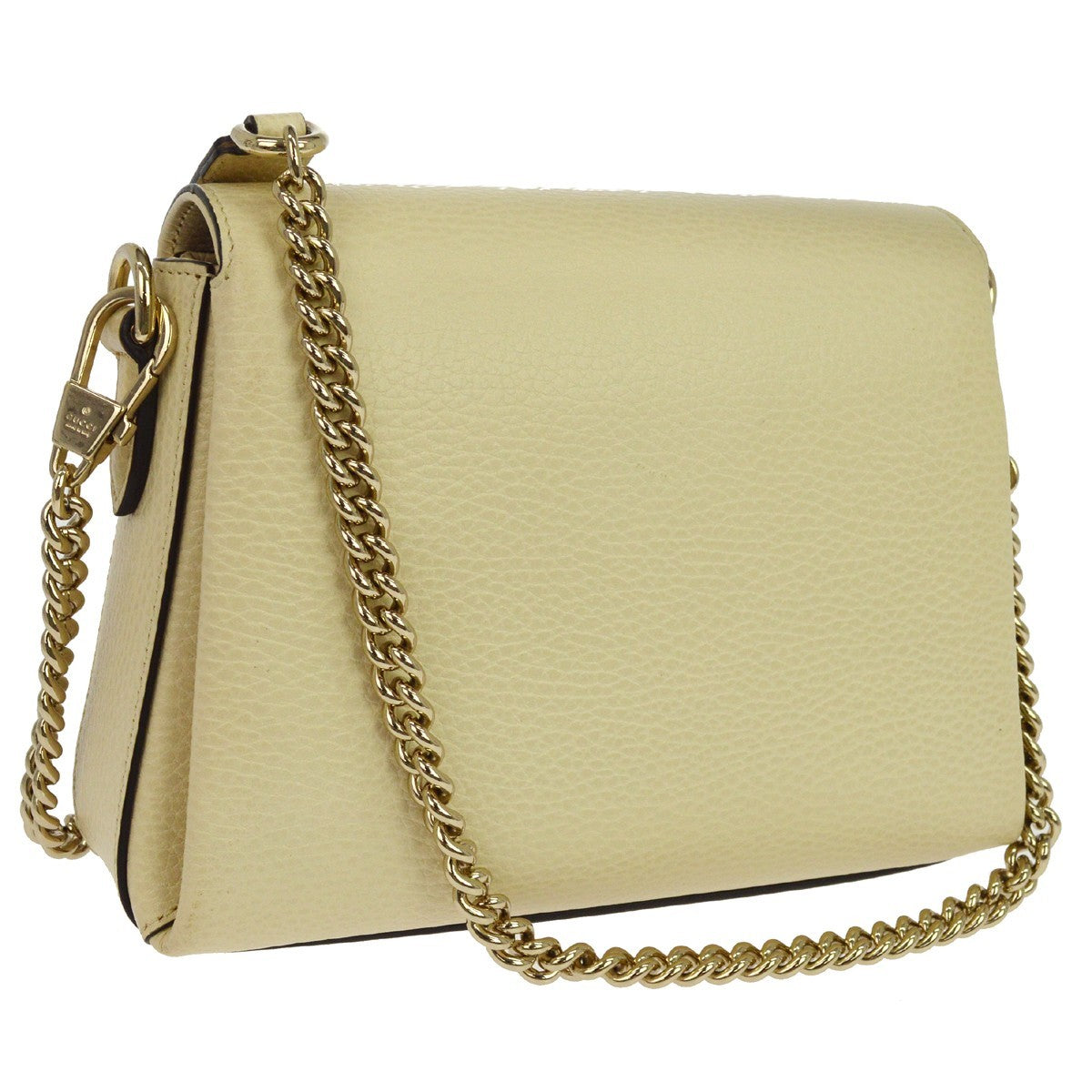 Gucci Interlocking Chain Leather Neutral Leather Shoulder Bag Bag (Pre-Owned)