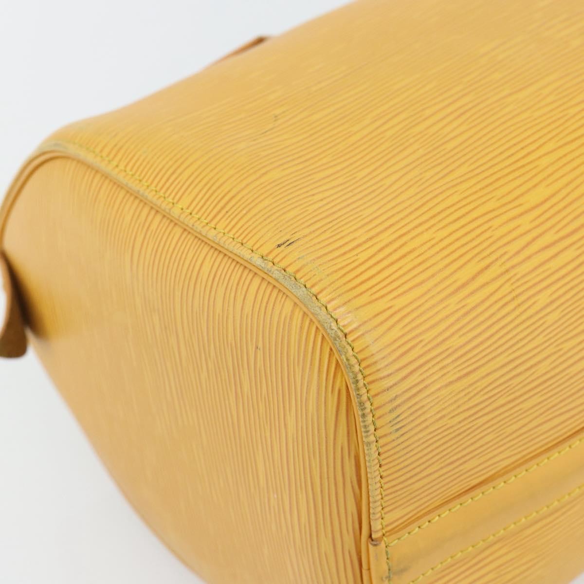 Louis Vuitton Speedy Epi Leather Yellow Leather Handbag (Pre-Owned)
