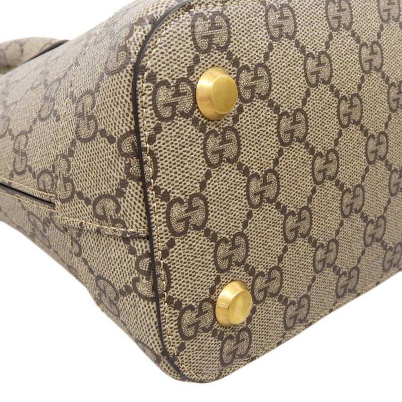 Gucci -- Beige Canvas Handbag (Pre-Owned)